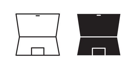 Laptop icons graphics vectors designs