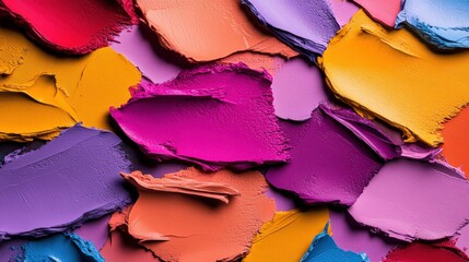 Aufkleber - Colorful paint blending together to create a seamless pattern background with artistic and abstract elements
