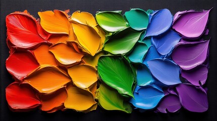 Aufkleber - Rainbow colored painting showcasing a stunning and colorful display for a seamless pattern background design