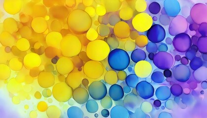 Poster - Colorful bubbles creating an abstract gradient background