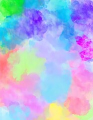 Fototapete - Soft, blended pastel colors create a dreamy and artistic backdrop
