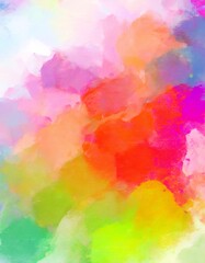 Fototapete - Colorful abstract background with mixing pastel colors creating a vibrant and joyful atmosphere