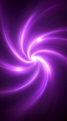 Poster - radiant swirls of light creating a vortex of purple energy flow