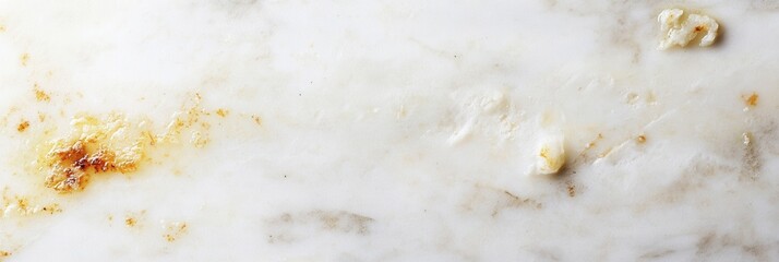 Aufkleber - Rustic marble texture background with food stains for culinary creations and design projects