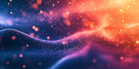 Poster - A colorful, abstract background with a lot of dots.