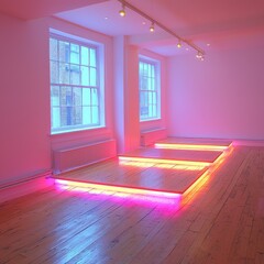 Poster - A cozy room bathed in warm light streaming through a window creating a serene atmosphere