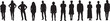 © Curto - vector; silhouette of large group of people standing