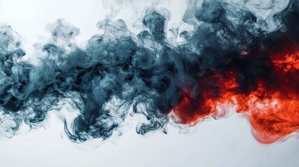Aufkleber - Dynamic smoke flow artistry abstract studio digital artwork creative space close-up visual concept