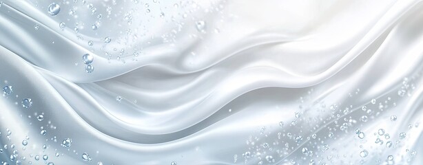 Poster - Bubbles on a smooth, flowing surface, inspiring a feeling of calm and fluidity
