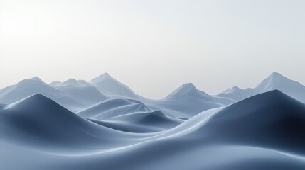 Poster - minimal abstract landscape background with a modern and concise graphics