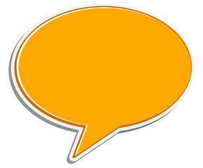 Simple and Modern Chat Bubble Icon for Messaging Apps