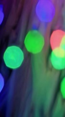 Poster - Colorful bokeh lights dance in abstract movement throughout vivid background