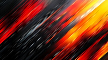 Aufkleber - Abstract Diagonal Lines Background Red Orange Yellow Black