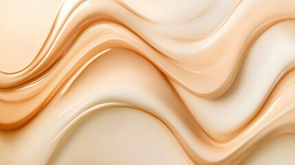 Poster - A stylish abstract background with fluid, curving forms in a monochromatic scheme, perfect for copy space