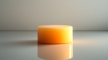 Poster - Amber Cylinder Product Display Minimalist Background