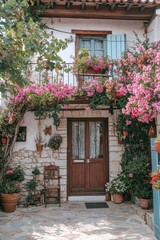  Stone building with wooden door