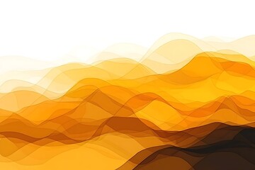 Poster - abstract background with golden wave-like forms and soft translucency