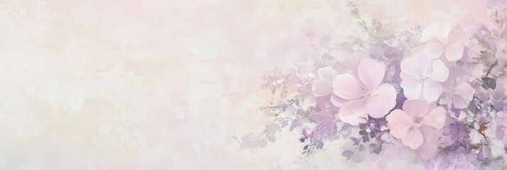Aufkleber - Soft pastel florals with gentle hues of pink and lavender create a delicate feminine design ideal for spring-themed projects