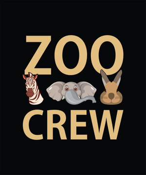 Zookeeper vintage typography funny T Shirt Design Vector Art Graphics Template

