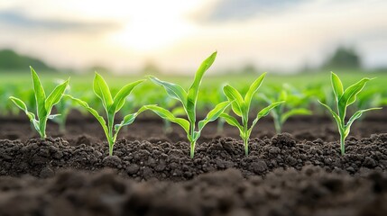 Poster - this image illustrates the principles of precision agriculture highlighting the careful cultivation 