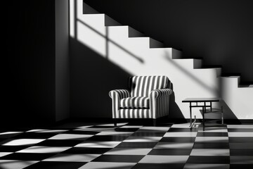 Poster - Dynamic light and shadow  objects in motion create an illusion of movement and inertia through blur