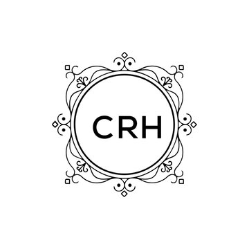 CRH creative minimalist letter logo.