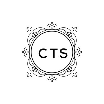 CTS creative minimalist letter logo.