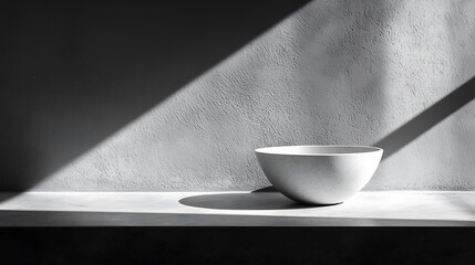 Poster - White Bowl Minimalist Product Photography