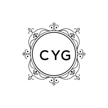 CYG creative minimalist letter logo.