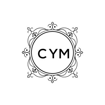 CYM creative minimalist letter logo.