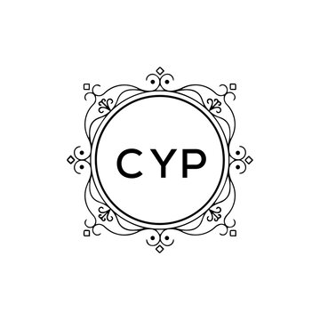 CYP creative minimalist letter logo.
