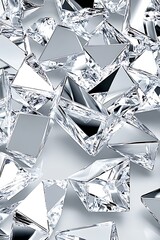 Poster - Reflections of Clarity: A Mosaic of Geometric Crystalline Structures