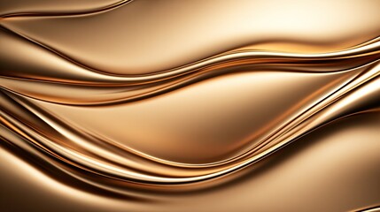 Poster - Soft curves and folds blend seamlessly in a sophisticated design, highlighting elegance and tranquility in soft golden tones