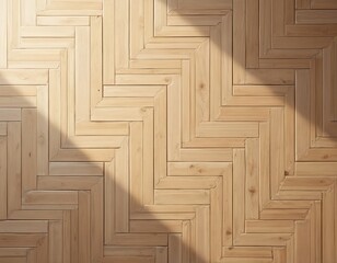 Aufkleber - Top view shows wooden parquet with herringbone pattern. Natural parquet texture as panel, floor, board, common background. Brown abstract construction with classic dark decorative design. Seamless