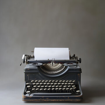 Old Vintage Typewriter with Copy Space for Text