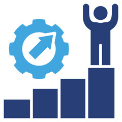 Poster - Development Two Color Icon