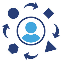 Poster - Adaptability Two Color Icon