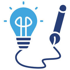 Poster - Creativity Two Color Icon