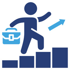 Poster - Career Promotion Two Color Icon