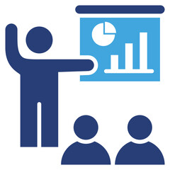 Poster - Business Presentation Two Color Icon