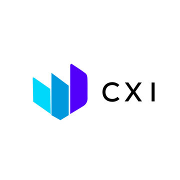 CXI creative minimalist letter logo.