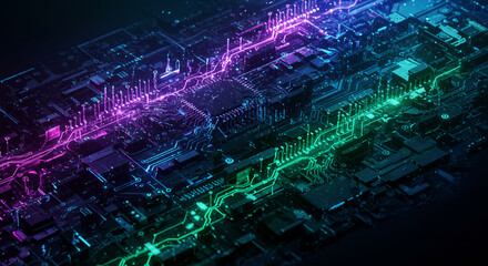 binary code background, abstract technology background
