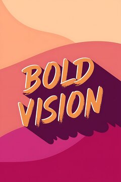 Be bold Typography and Colorful Background Motivational Quote T-shirt Design Illustration