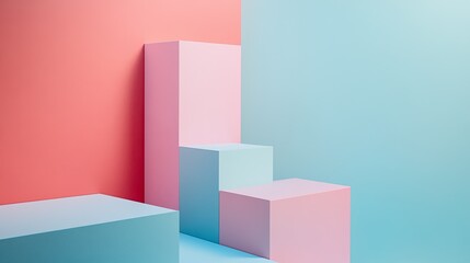 Minimalist and abstract background with geometric figures.