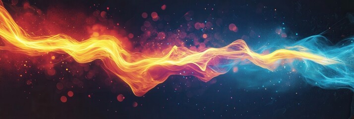 Aufkleber - Bright and energetic abstract lightning bolt effect representing rapid healing of dental implants