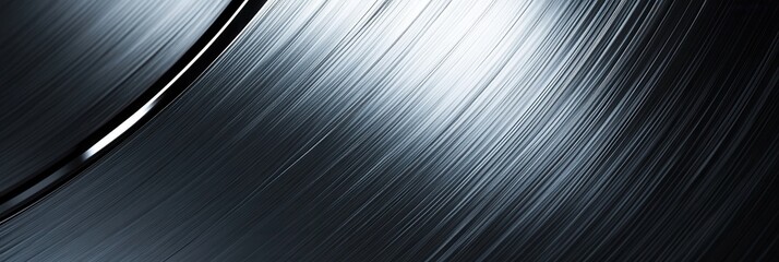 Fototapete - Dynamic metallic background with glowing intersections and sleek industrial style