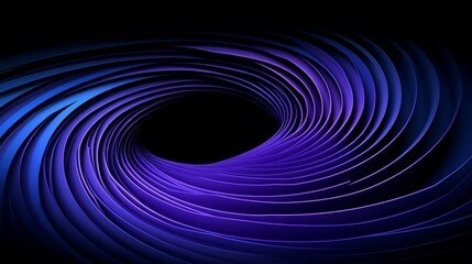 Poster - vivid abstract 3d vortex design in shades of blue and purple hues