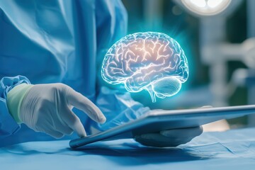 Poster - Advanced Medical Technology Concept in Surgery with Virtual Brain Representation