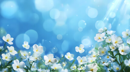 Wall Mural - beautiful primroses flowers