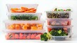 © Photo Dogg - transparent plastic storage containers on white
